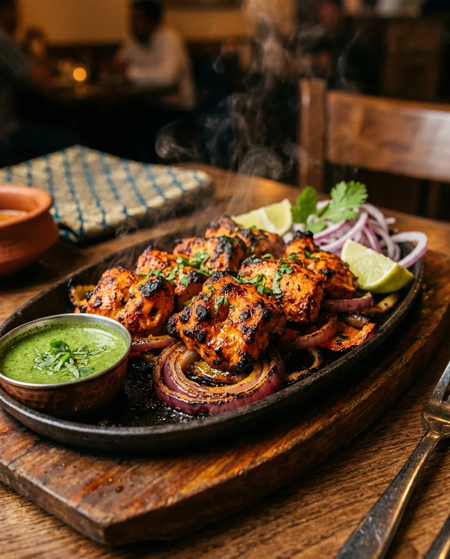 Hand-ground spices and fresh marination for clay-oven kebabs at Moti Mahal